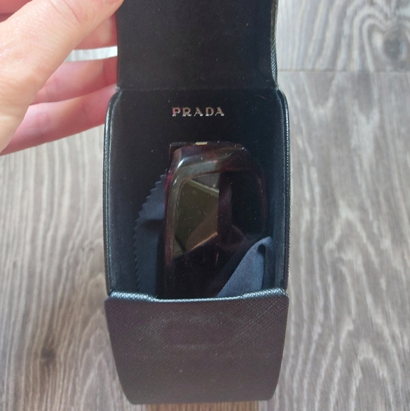 Prada sunglasses with case and cloth. Earth tones Brown tan - Picture 5 of 11